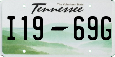 TN license plate I1969G