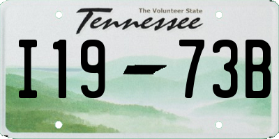 TN license plate I1973B