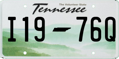 TN license plate I1976Q