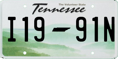 TN license plate I1991N