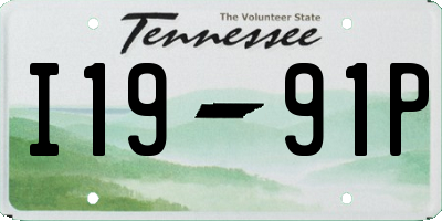 TN license plate I1991P