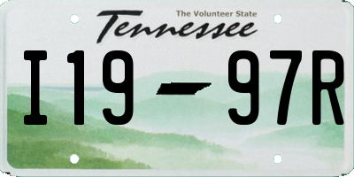TN license plate I1997R