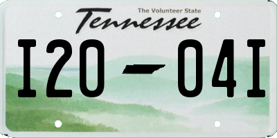 TN license plate I2004I