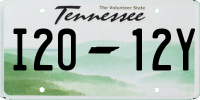 TN license plate I2012Y