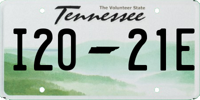 TN license plate I2021E