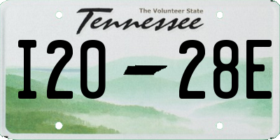 TN license plate I2028E