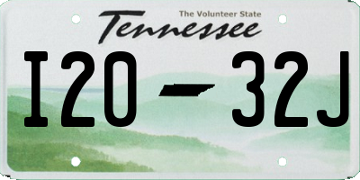 TN license plate I2032J