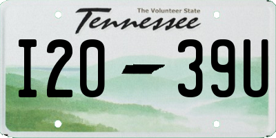 TN license plate I2039U