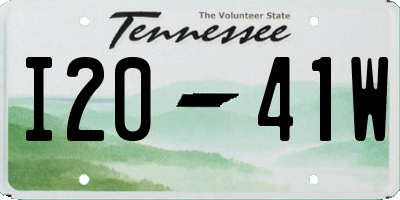 TN license plate I2041W