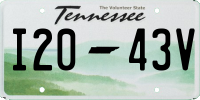 TN license plate I2043V