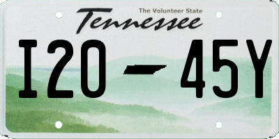 TN license plate I2045Y
