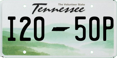 TN license plate I2050P