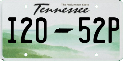 TN license plate I2052P