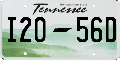 TN license plate I2056D