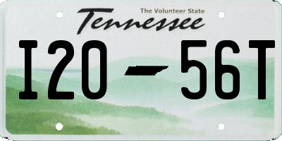 TN license plate I2056T
