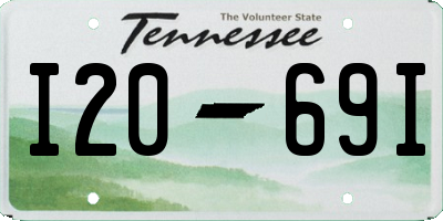TN license plate I2069I