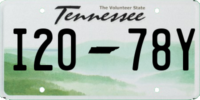 TN license plate I2078Y