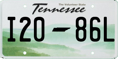 TN license plate I2086L