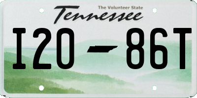 TN license plate I2086T