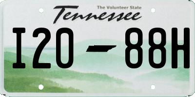 TN license plate I2088H