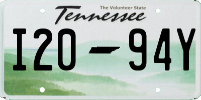 TN license plate I2094Y