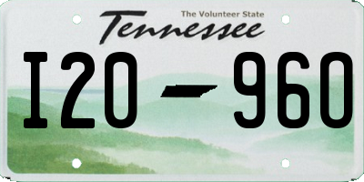 TN license plate I2096O