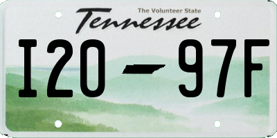 TN license plate I2097F