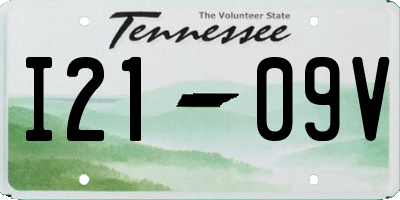 TN license plate I2109V