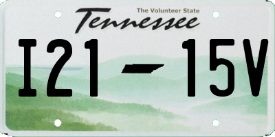 TN license plate I2115V