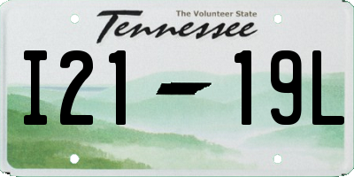 TN license plate I2119L