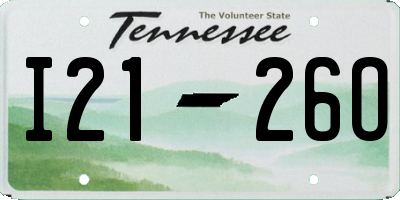 TN license plate I2126O