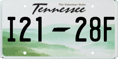 TN license plate I2128F