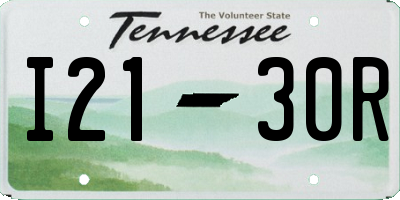 TN license plate I2130R