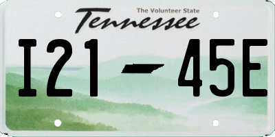 TN license plate I2145E