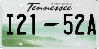 TN license plate I2152A