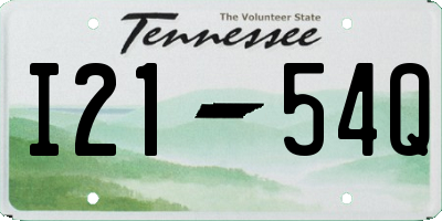 TN license plate I2154Q