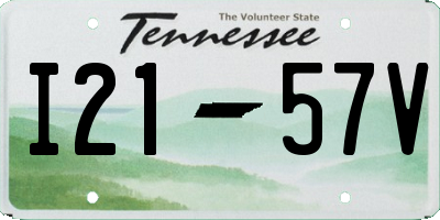 TN license plate I2157V