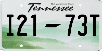 TN license plate I2173T