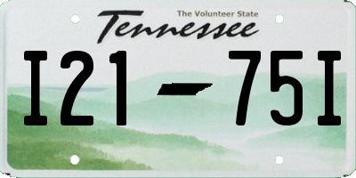 TN license plate I2175I