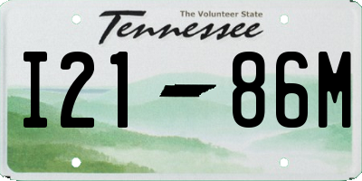 TN license plate I2186M