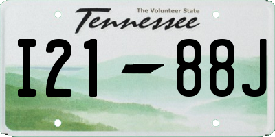 TN license plate I2188J