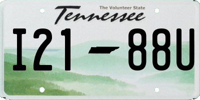 TN license plate I2188U