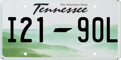 TN license plate I2190L