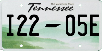 TN license plate I2205E