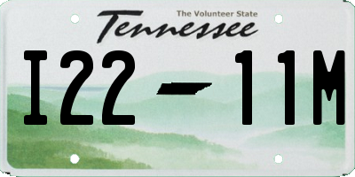 TN license plate I2211M