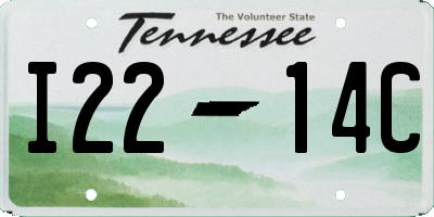 TN license plate I2214C