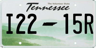 TN license plate I2215R