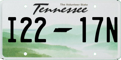 TN license plate I2217N
