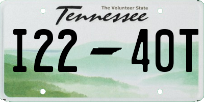 TN license plate I2240T