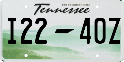 TN license plate I2240Z